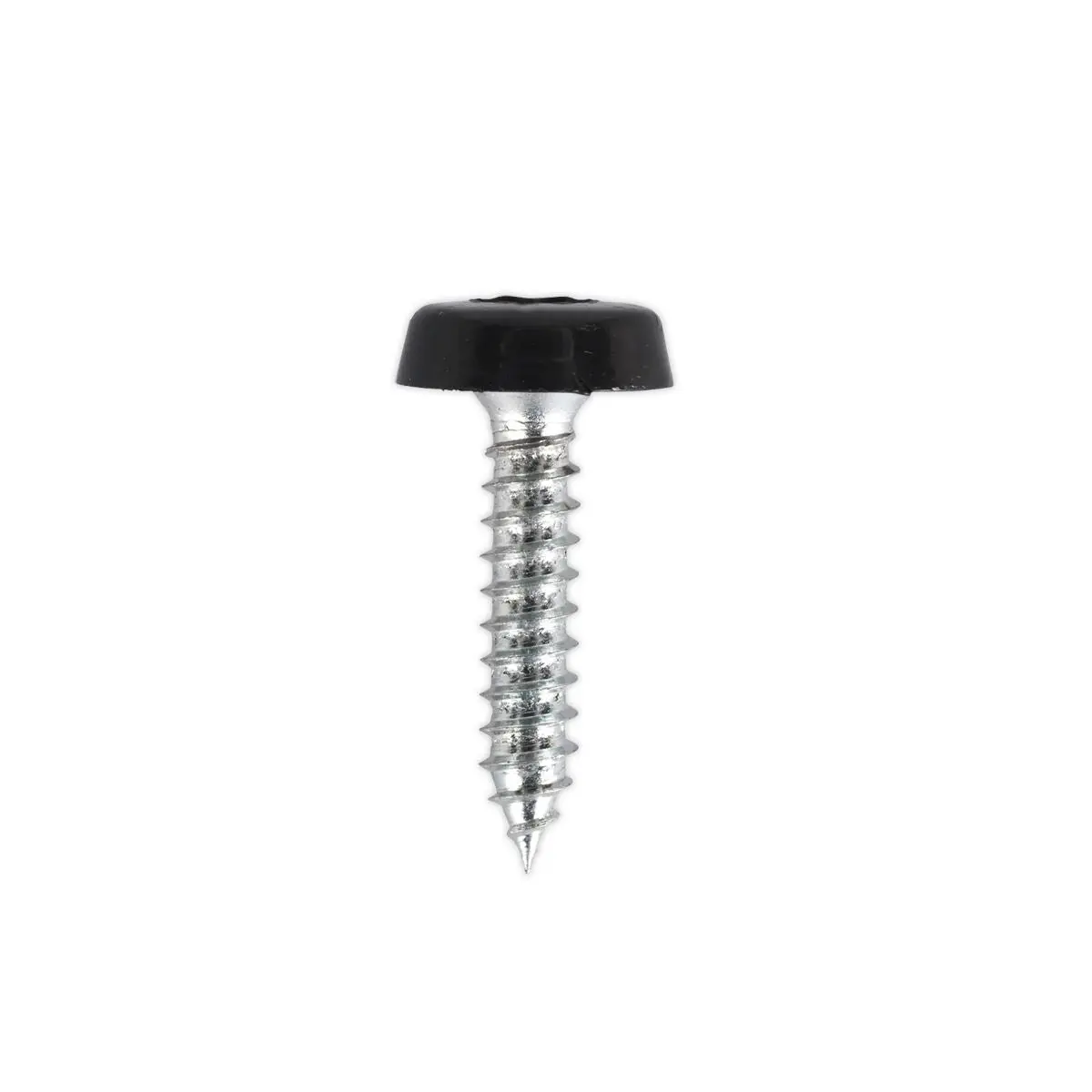 Sealey Black Number Plate Screw Plastic Enclosed Head 4.8 x 24mm - Pack of 50 - Image 3