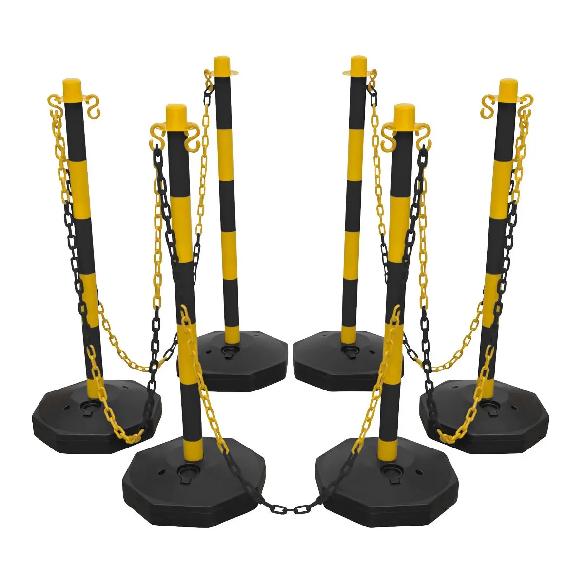 Sealey Black/Yellow Post & Chain Kit 25m - Image 3
