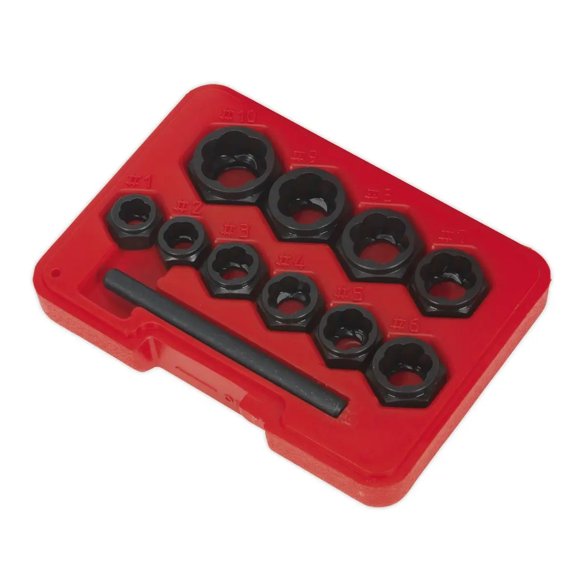 Sealey Bolt Extractor Set 11pc Spanner Type - Image 5
