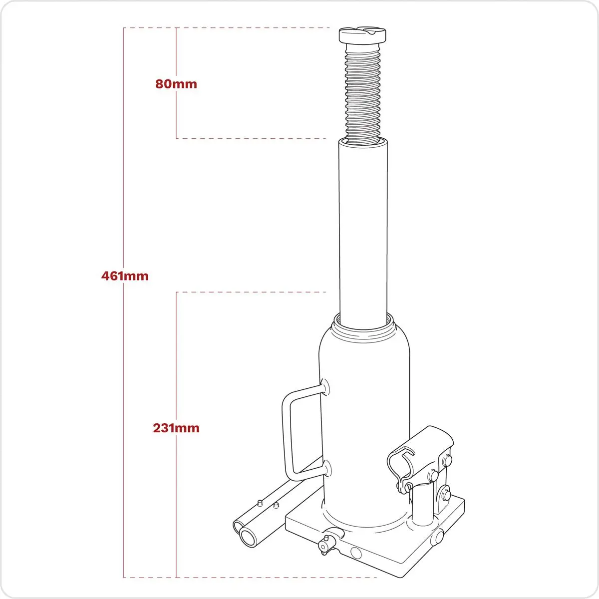 Sealey Vking Bottle Jack 10 Tonne - Image 14