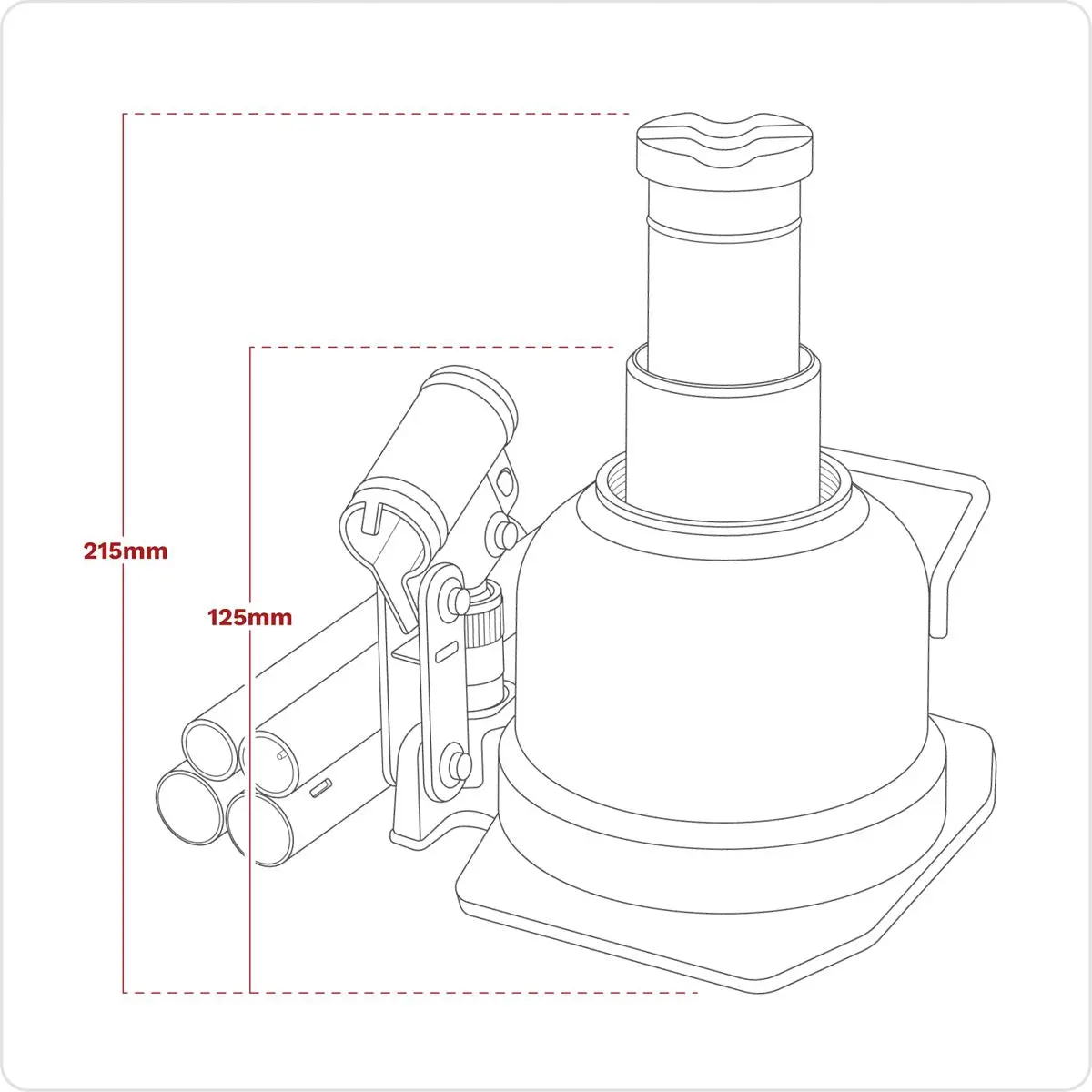 Sealey Low Profile Telescopic Bottle Jack 10 Tonne - Image 12
