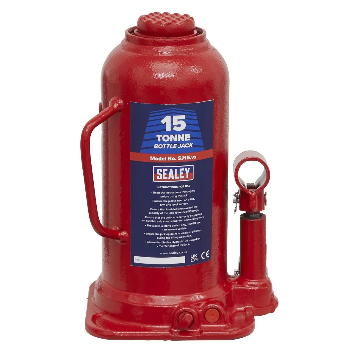 Sealey Bottle Jack 15 Tonne - Image 7