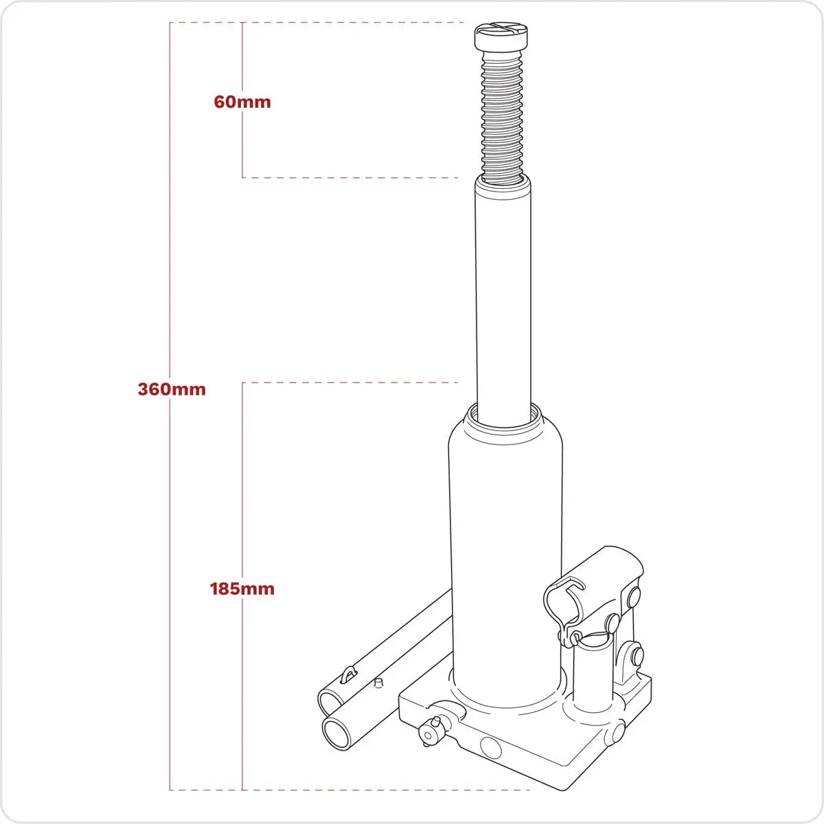 Sealey Viking Bottle Jack 3 Tonne - Image 4
