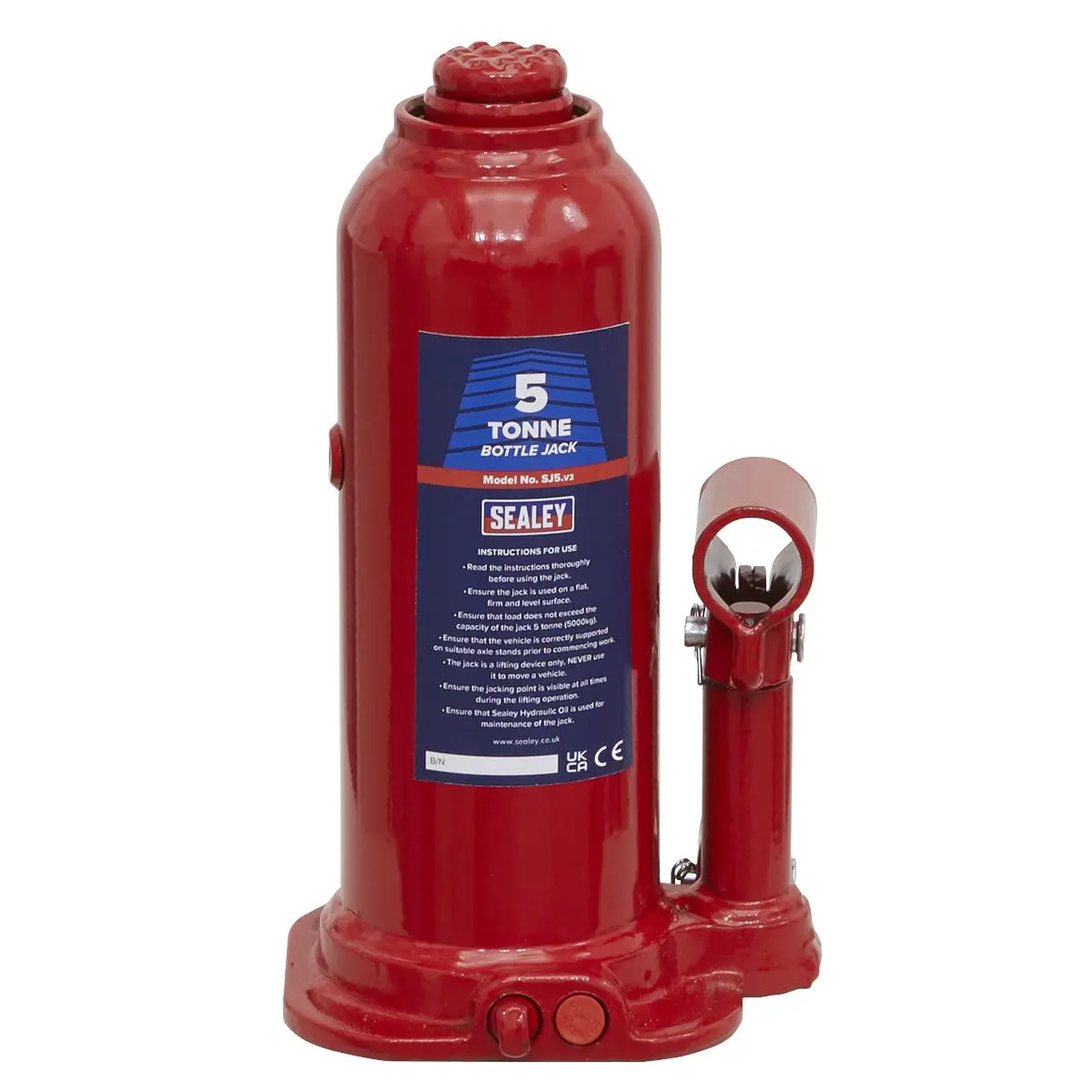 Sealey Bottle Jack 5 Tonne - Image 3