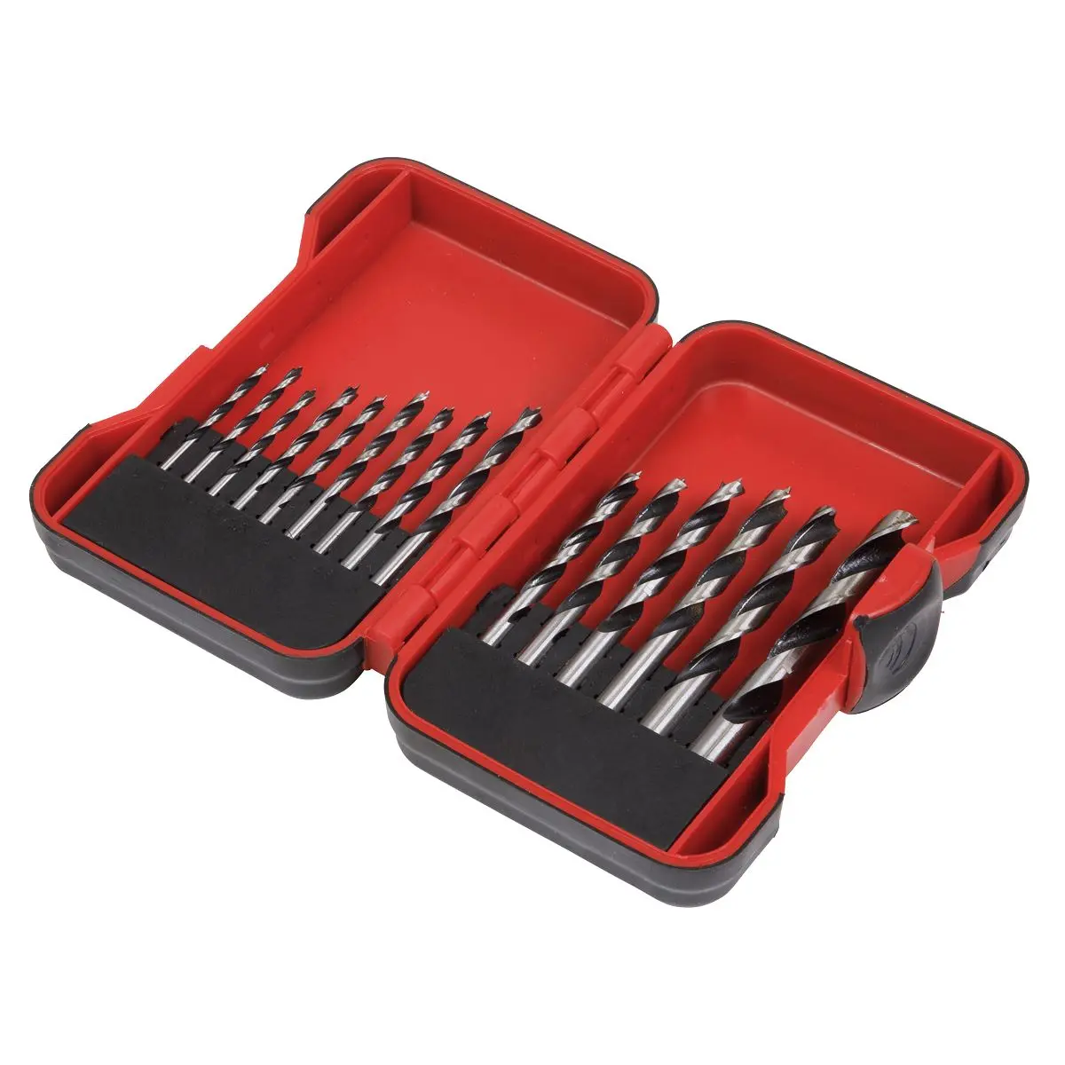 Sealey Brad Point Wood Drill Bit Set 15pc - Image 2