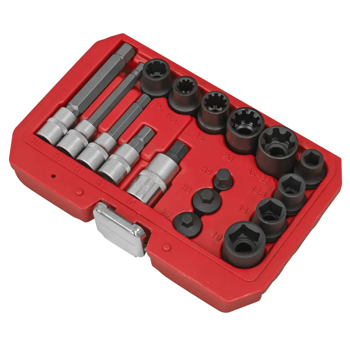 Sealey Brake Caliper Socket Set 17pc - Image 11