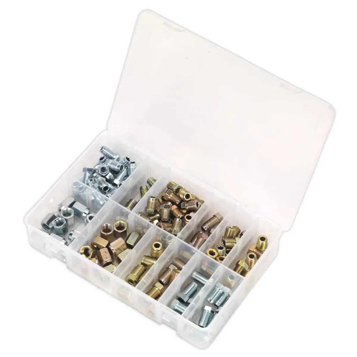Sealey Brake Pipe Nut Assortment 200pc - Metric & Imperial - Image 3