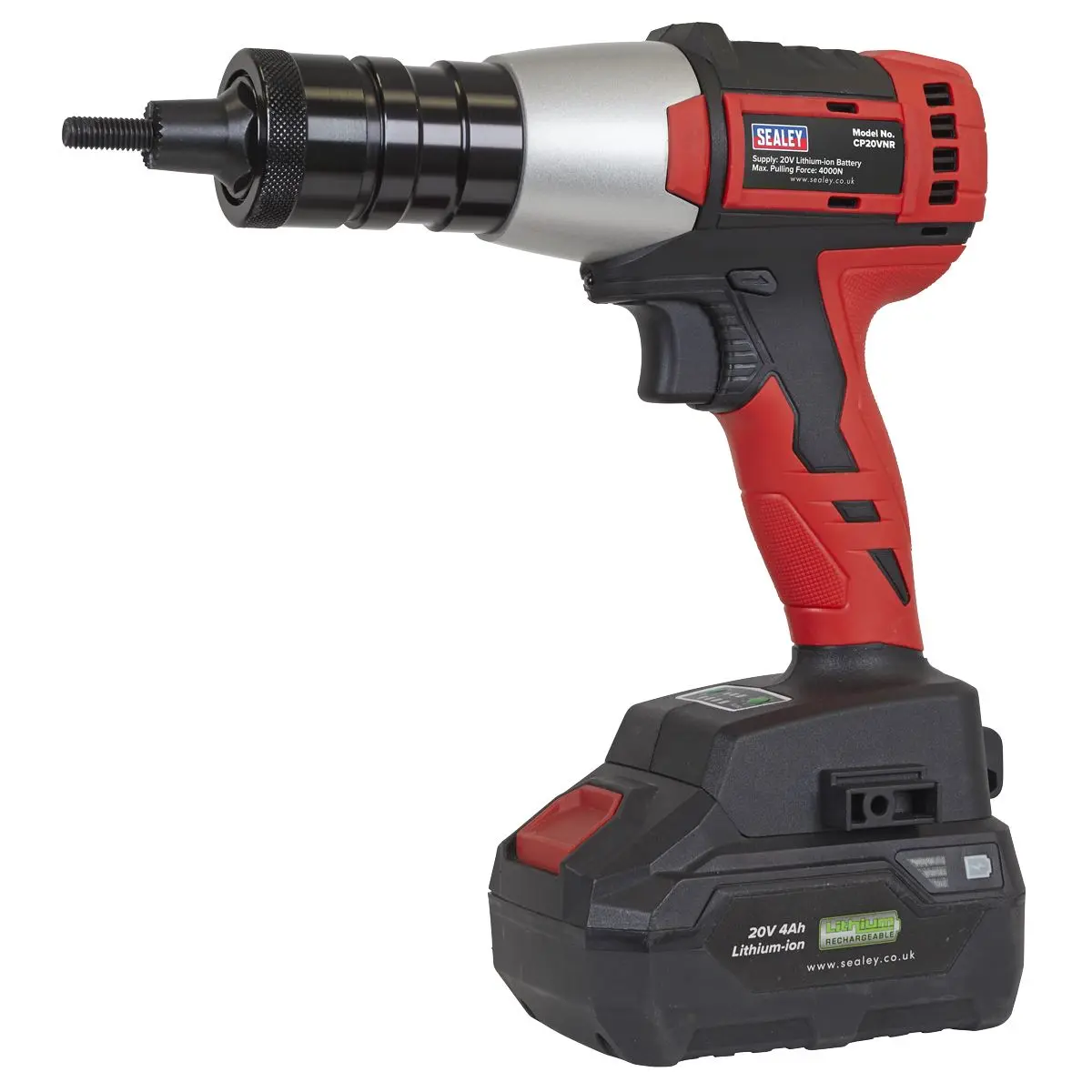 Sealey Brushless Cordless Nut Riveter 20V SV20 Series - Body Only - Image 8