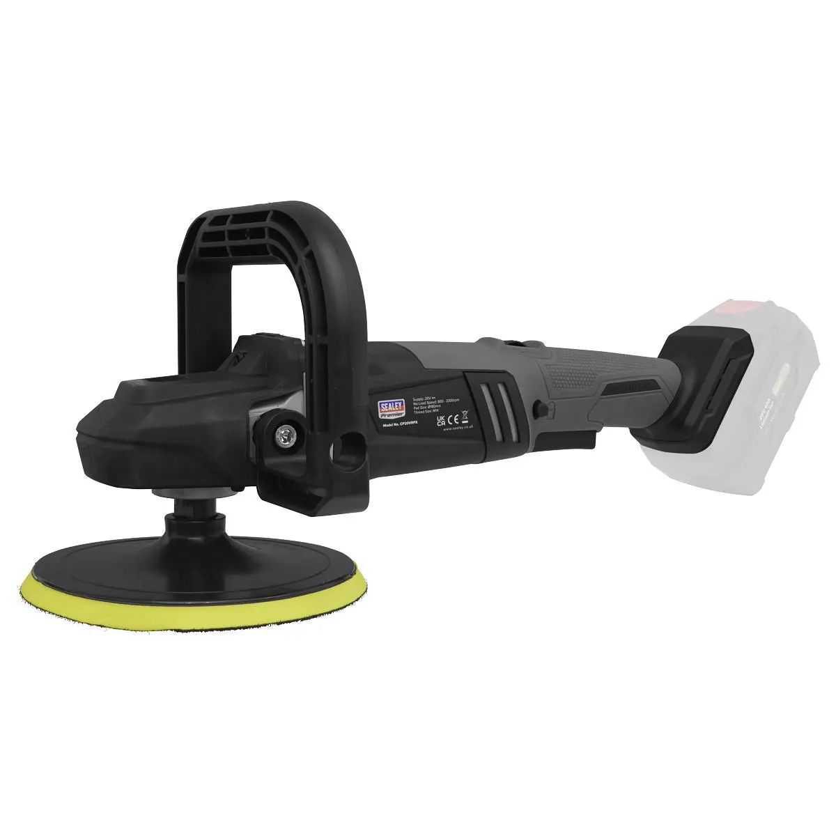 Sealey Premier Brushless Rotary Polisher 20V SV20 Series Ø180mm - Body Only - Image 10