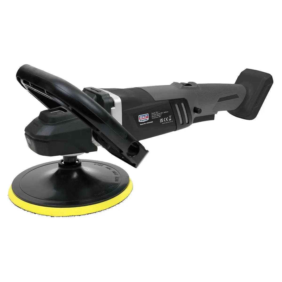 Sealey Premier Brushless Rotary Polisher 20V SV20 Series Ø180mm - Body Only - Image 8