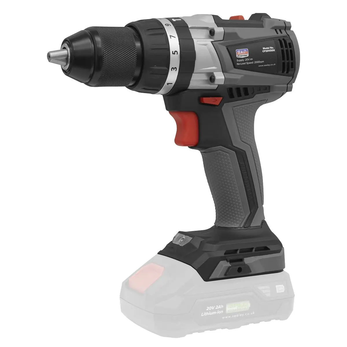 Sealey Premier 4 x 20V SV20 Series Brushless Tool Combo - 2 Batteries - Image 8
