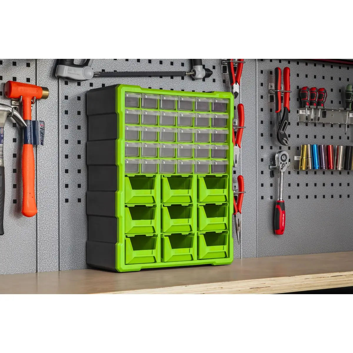 Sealey Cabinet Box 39 Drawer - Green/Black - Image 2