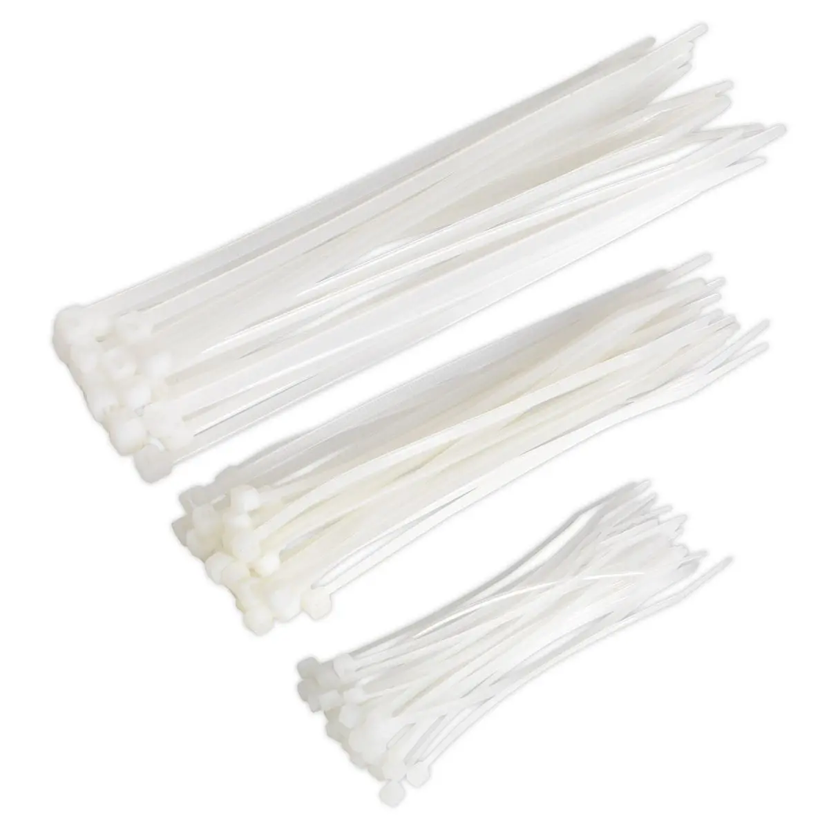 Sealey Cable Tie Assortment White Pack of 75