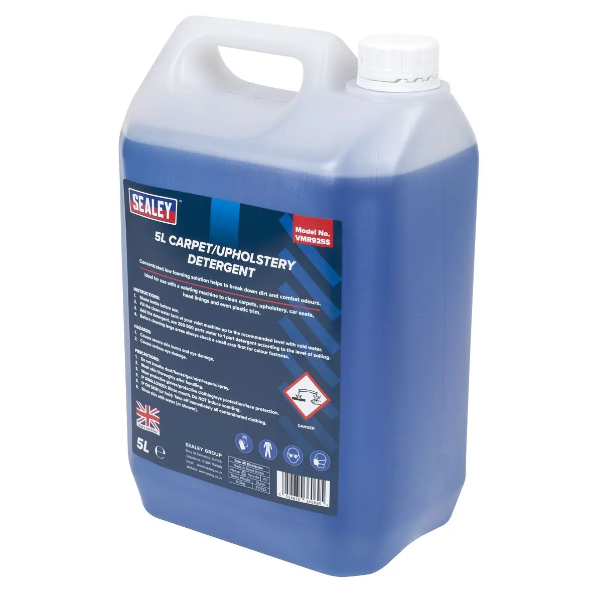 Sealey Carpet/Upholstery Detergent 5L - Image 2