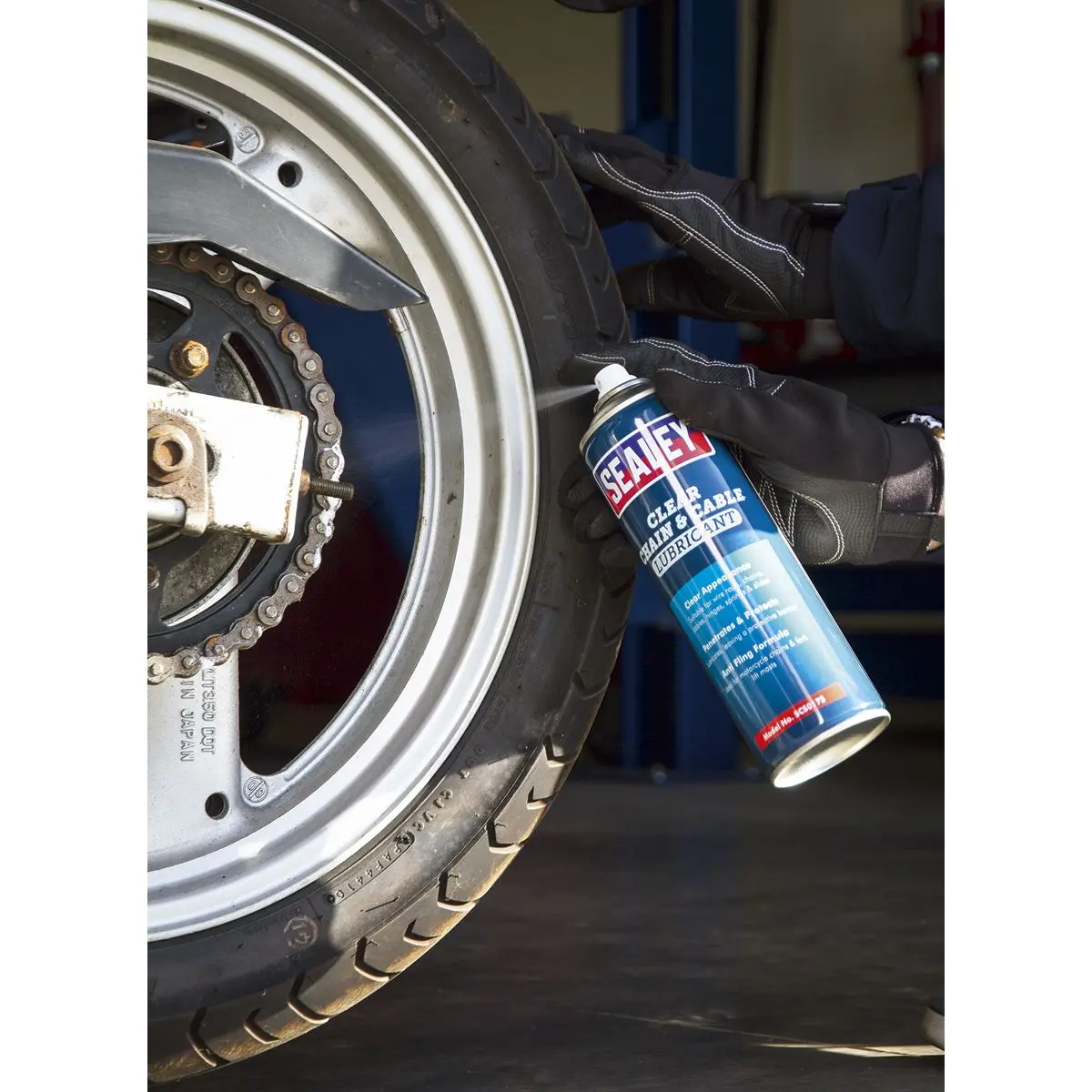 Sealey Chain & Cable Clear Lubricant 500ml - Image 4