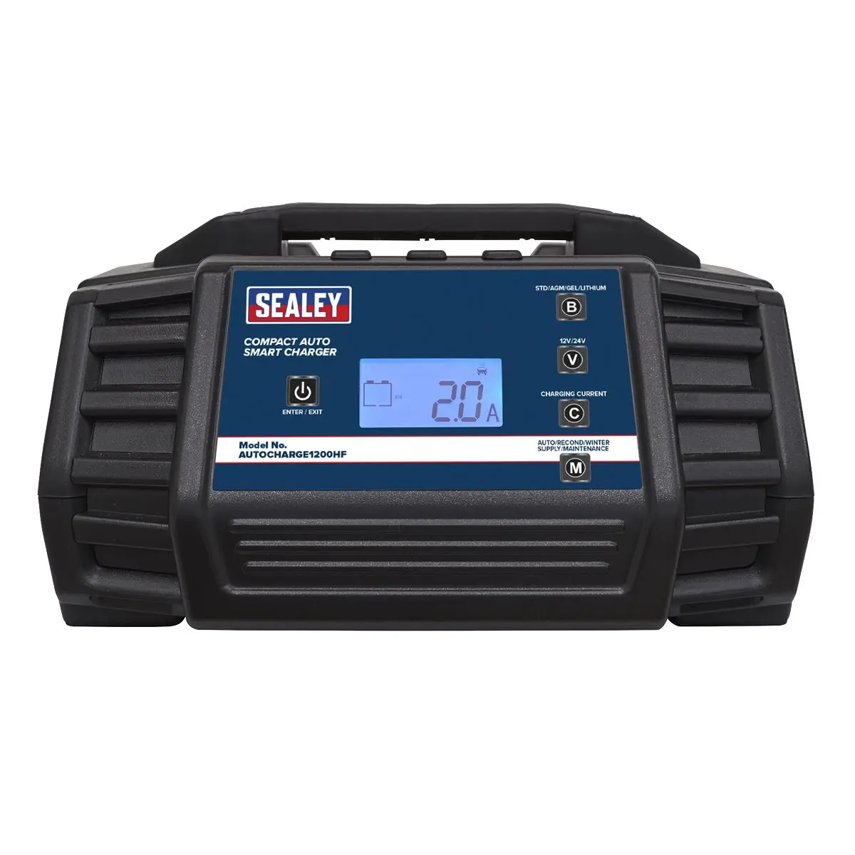 Sealey Compact Auto Smart Charger & Maintainer 12A 12/24V - Image 3