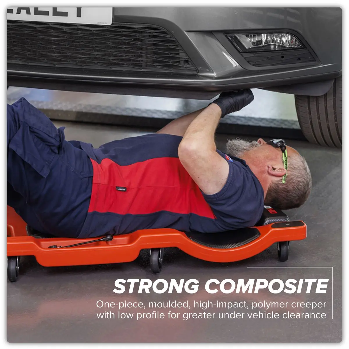 Sealey Composite Padded Creeper with 6 Wheels - Image 11