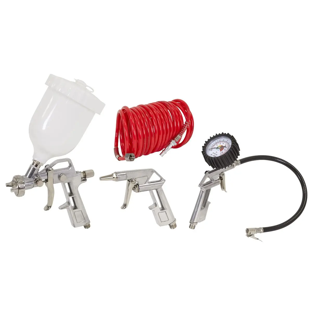 Sealey 24L Direct Drive Air Compressor 2hp with 4pc Air Accessory Kit - Image 11