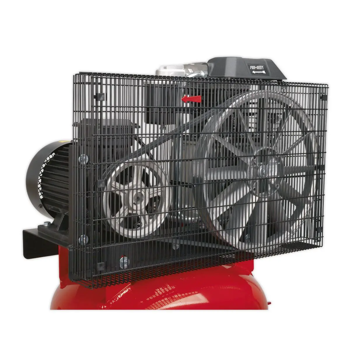 Sealey 270L Vertical Belt Drive Air Compressor with Cast Cylinders 7.5hp 3ph 2-Stage - Image 2