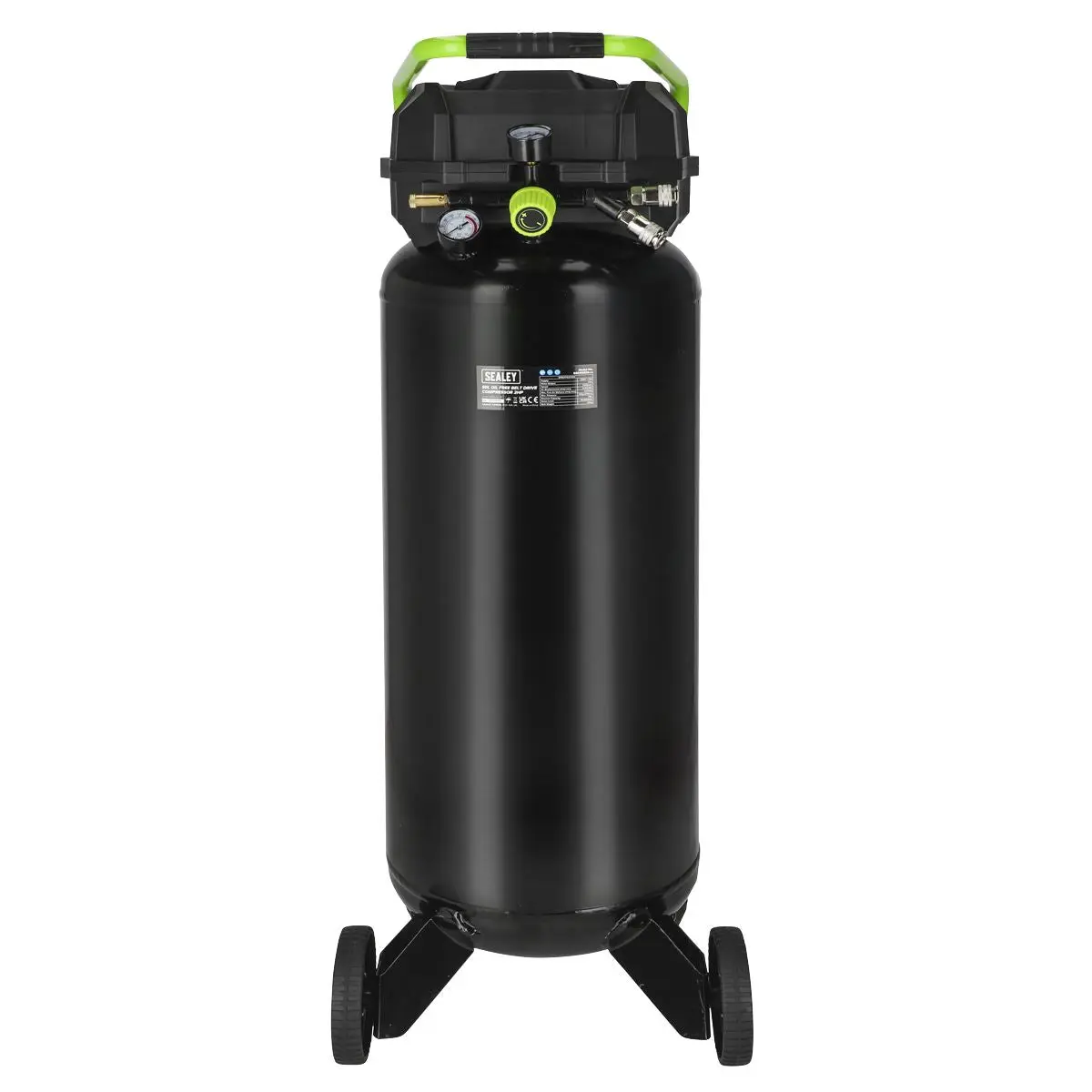 Sealey 50L Oil Free Belt Drive Compressor 2hp - Image 4