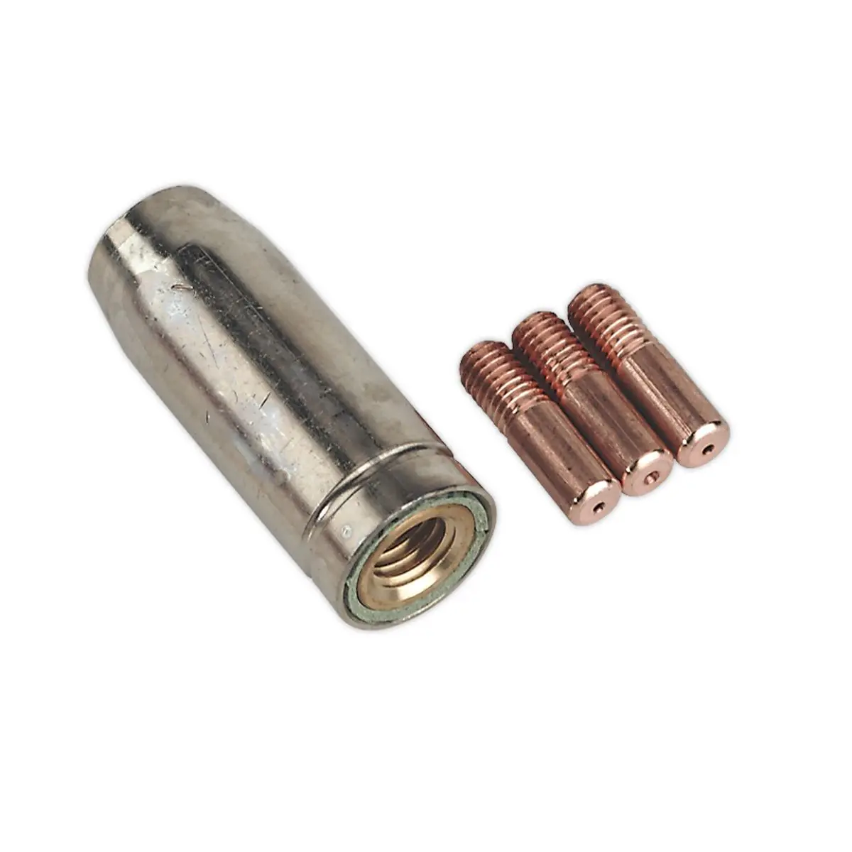 Sealey Conical Nozzle x 1 Contact Tip 0.8mm x 3 MB14 - Image 2