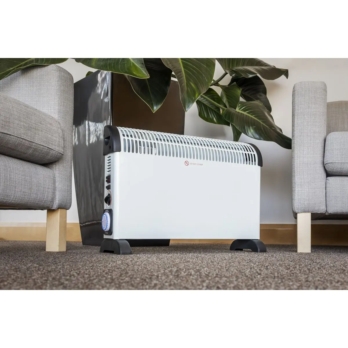 Sealey Convector Heater 2000W/230V with Turbo, Timer & Thermostat - Image 6