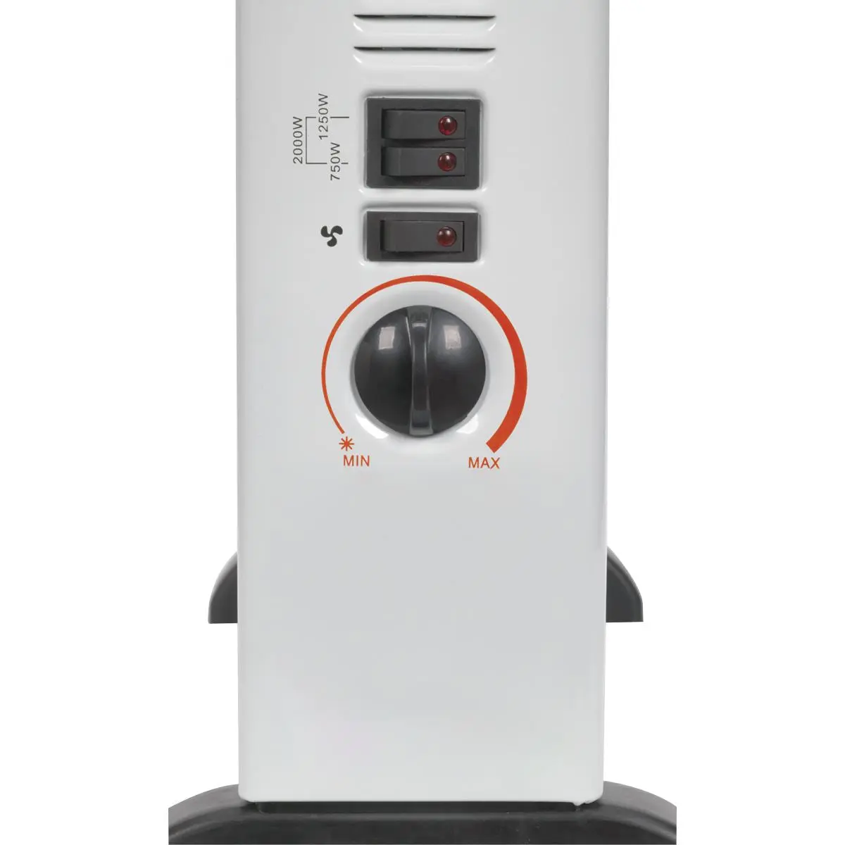 Sealey Convector Heater 2000W 3 Heat Settings Thermostat Turbo Fan - Image 3