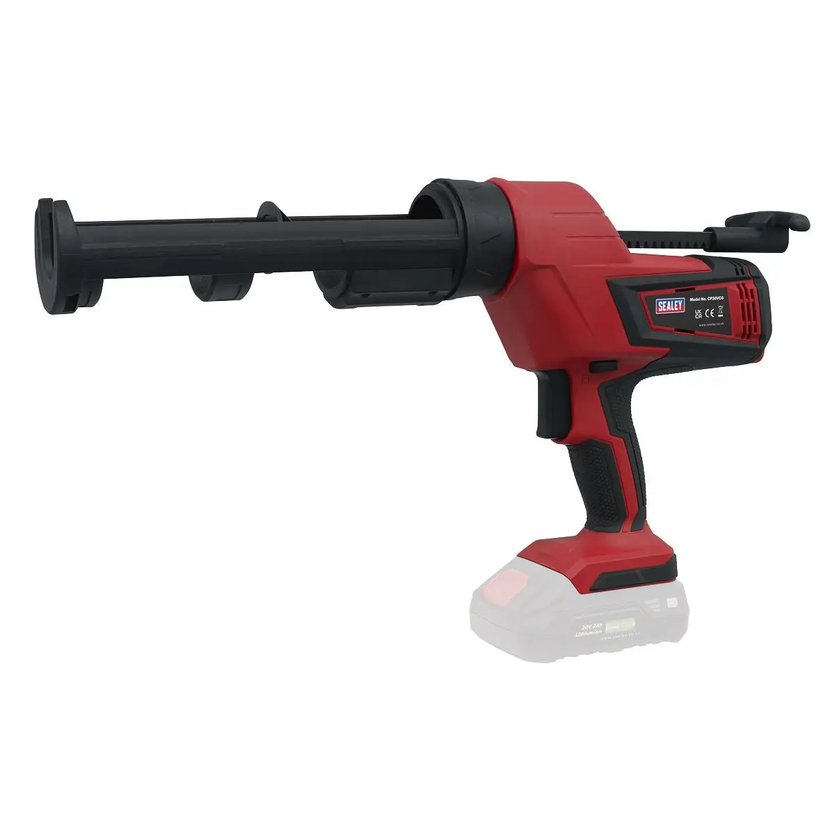 Sealey Cordless 20V 2Ah SV20 Series Caulking Gun Kit 310ml - Image 4