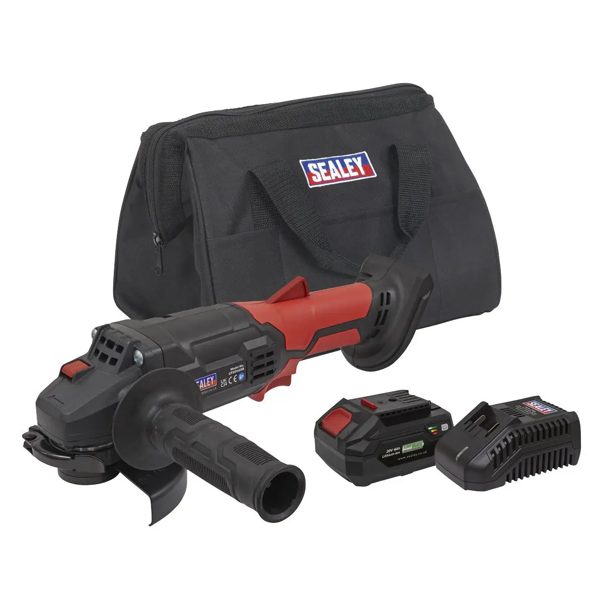 Sealey Cordless Angle Grinder Kit Ø115mm 20V 4Ah SV20 Series