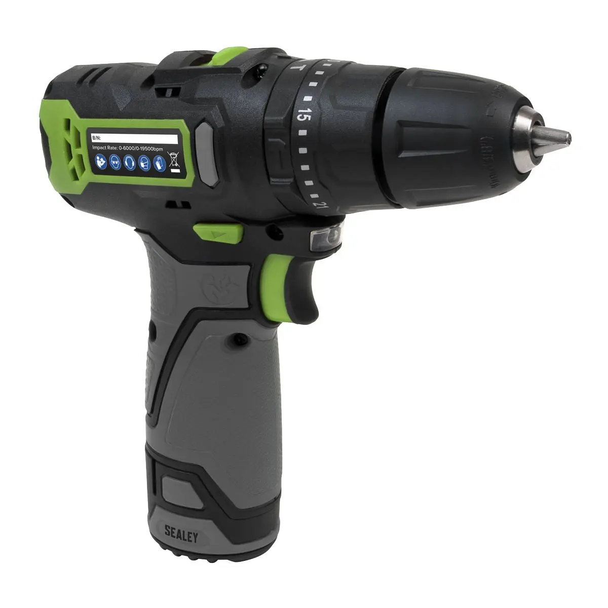 Sealey Cordless Combi Drill Ø10mm 10.8V SV10.8 Series - Body Only - Image 6