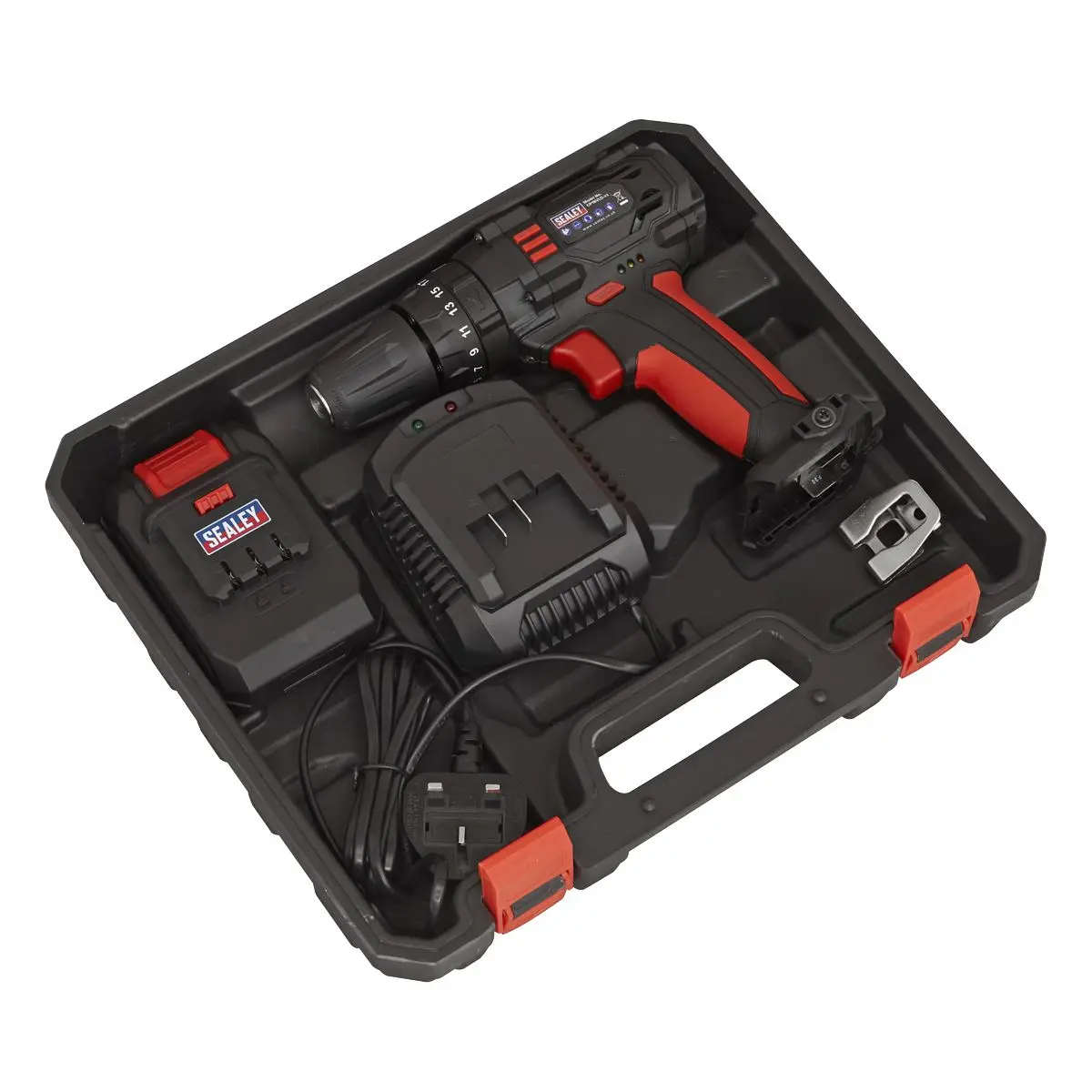 Sealey 18V Ø10mm Cordless Combi Drill - Image 5