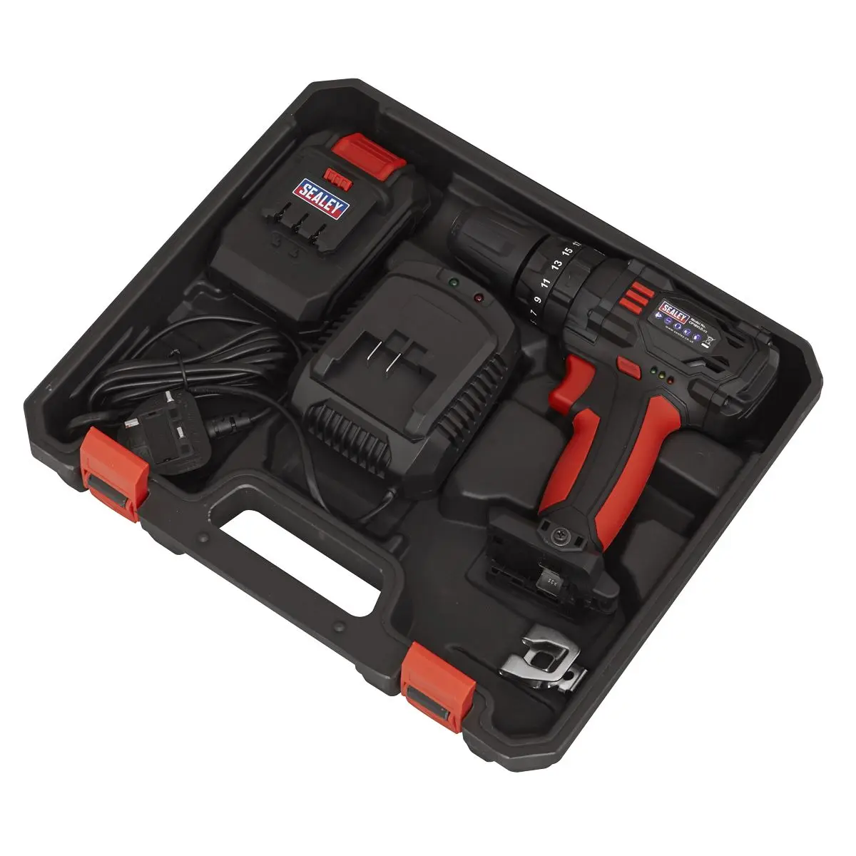 Sealey 18V Ø10mm Cordless Combi Drill - Image 6