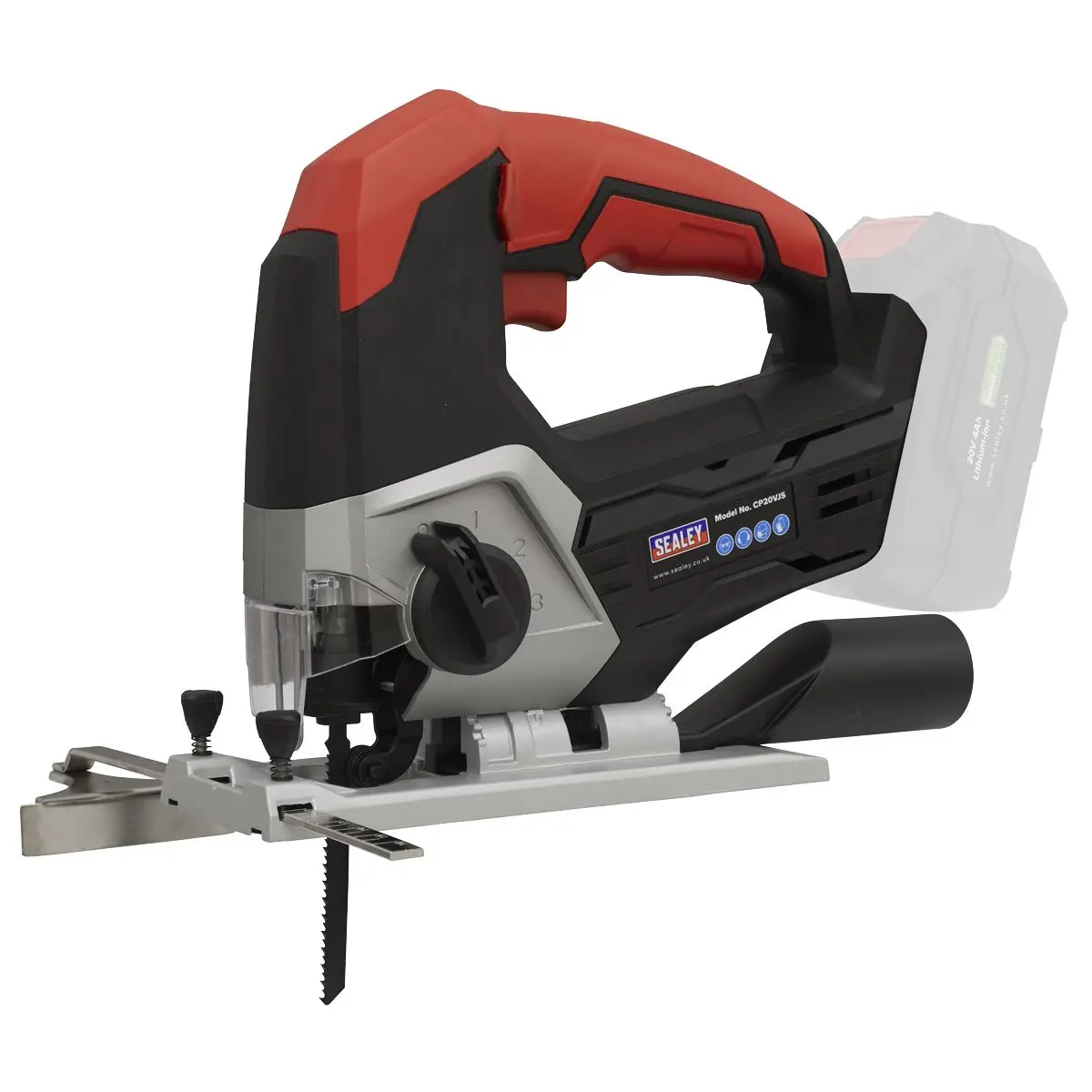 Sealey Cordless Jigsaw Kit 20V SV20 Series - 2 Batteries - Image 6