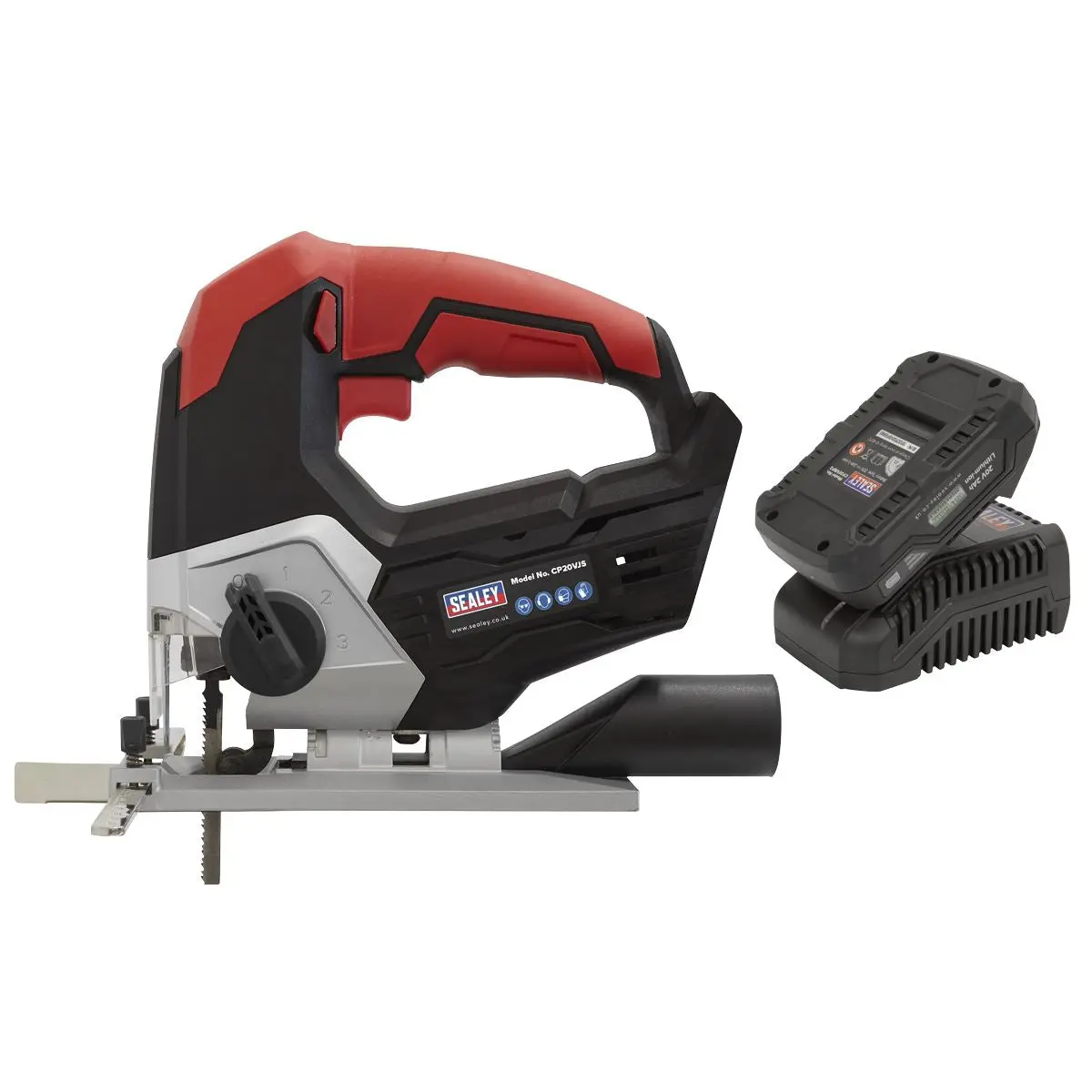 Sealey Cordless Jigsaw Kit 20V 2Ah SV20 Series - Image 9
