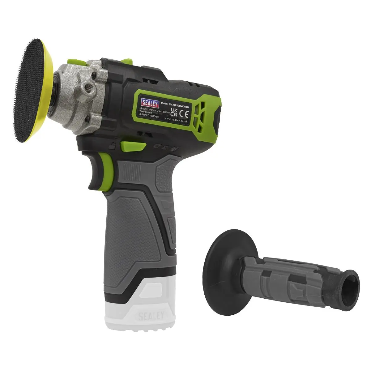 Sealey SV10.8 Series 75mm Cordless Polisher 10.8V - Body Only - Image 3
