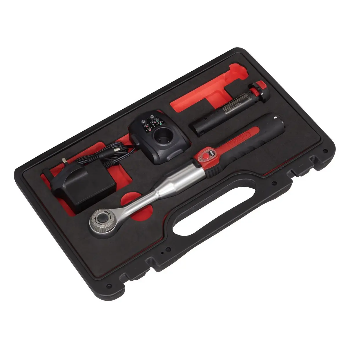 Sealey Cordless Power Speed Ratchet Wrench Kit 3/8" Drive 60 Tooth in Case - Image 2