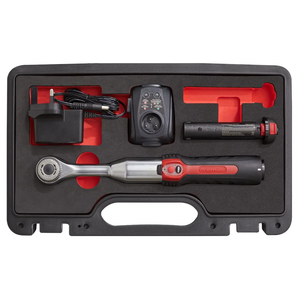 Sealey Cordless Power Speed Ratchet Wrench Kit 3/8" Drive 60 Tooth in Case - Image 8
