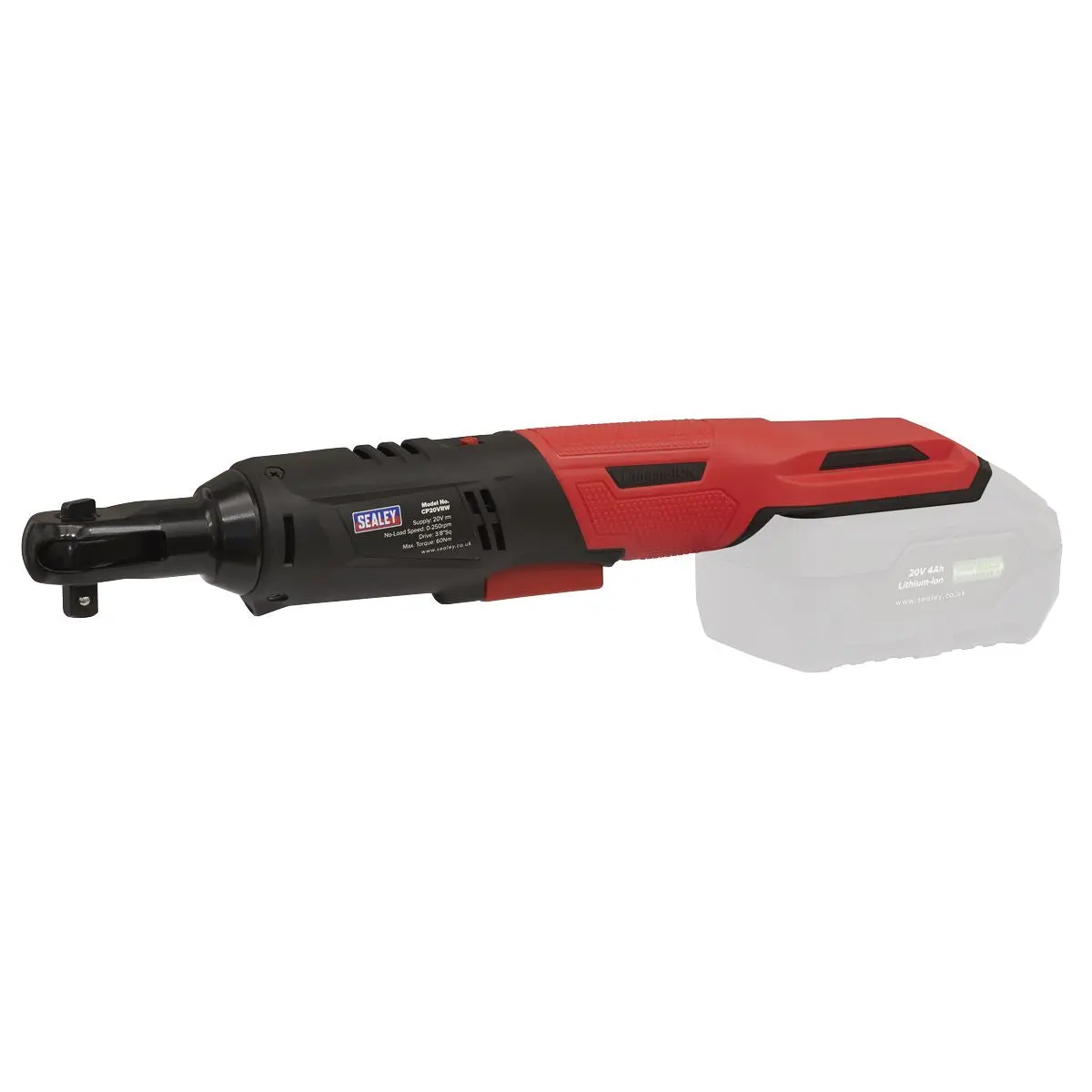 Sealey Cordless Ratchet Wrench Kit  3/8"Sq Drive 60Nm 20V 4Ah SV20 Series - Image 2