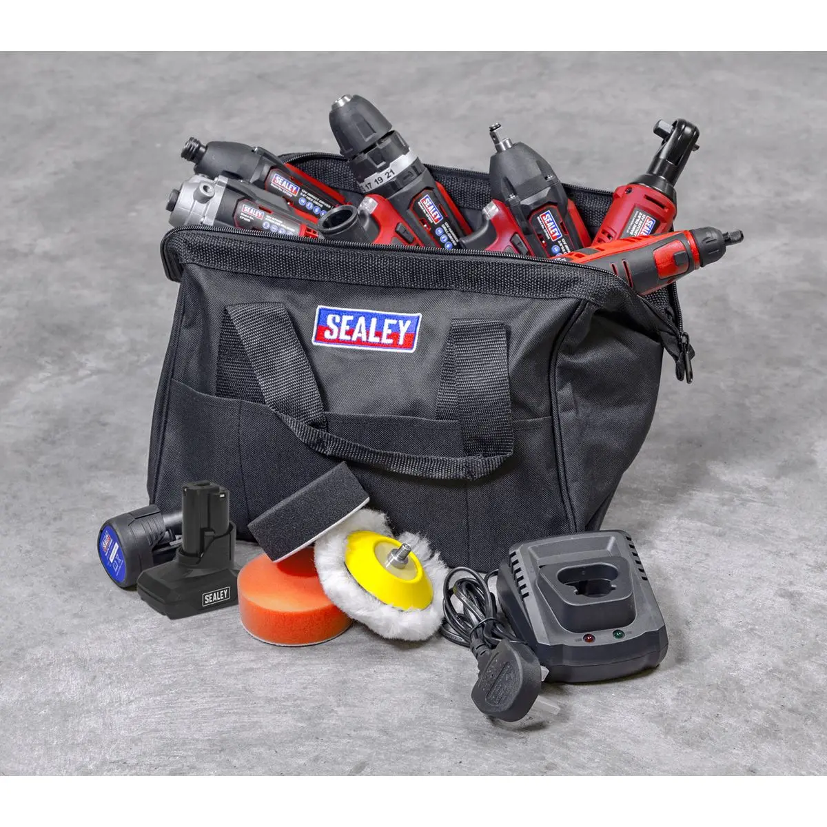Sealey 6 x 12V SV12 Series Cordless Power Tool Combo Kit - Image 4