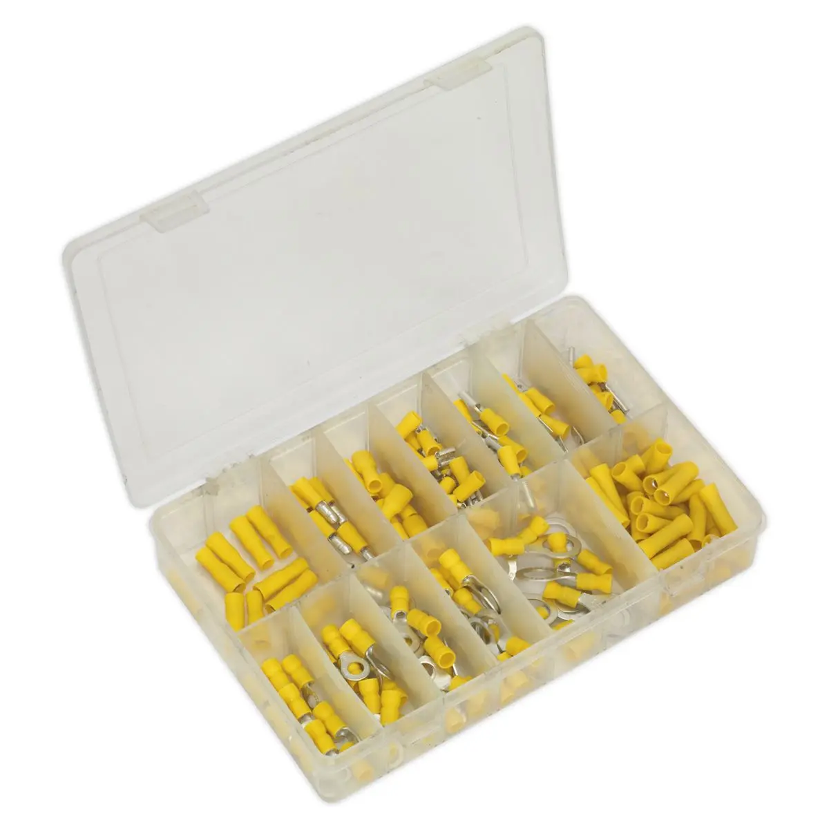 Sealey Crimp Terminal Assortment 140pc Yellow