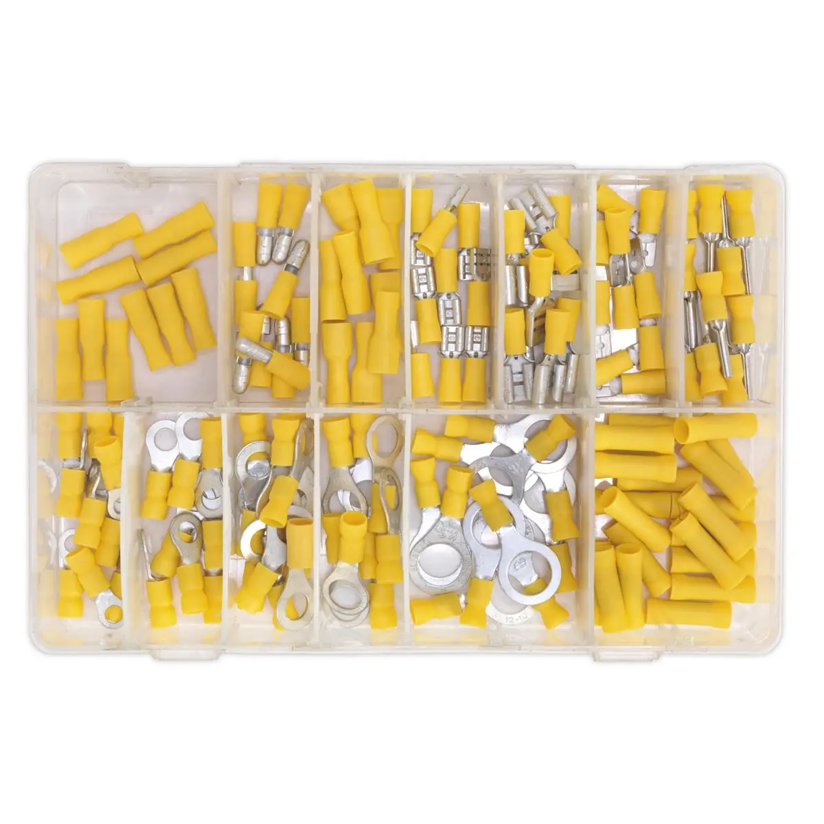 Sealey Crimp Terminal Assortment 140pc Yellow - Image 4
