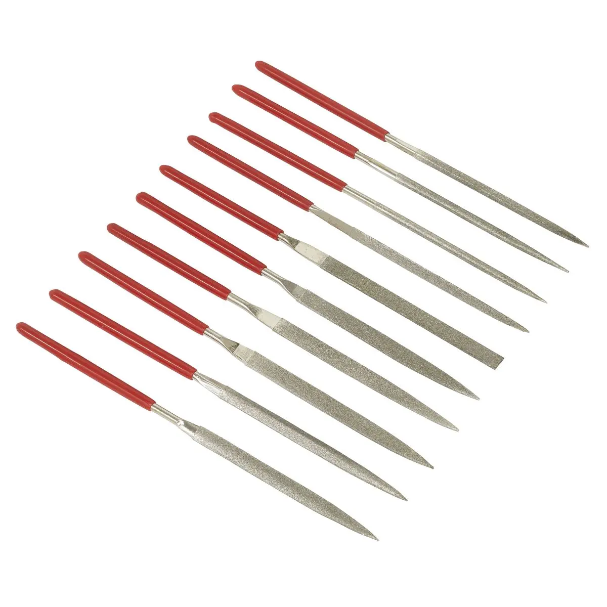Sealey Diamond Needle File Set 10pc - Image 2