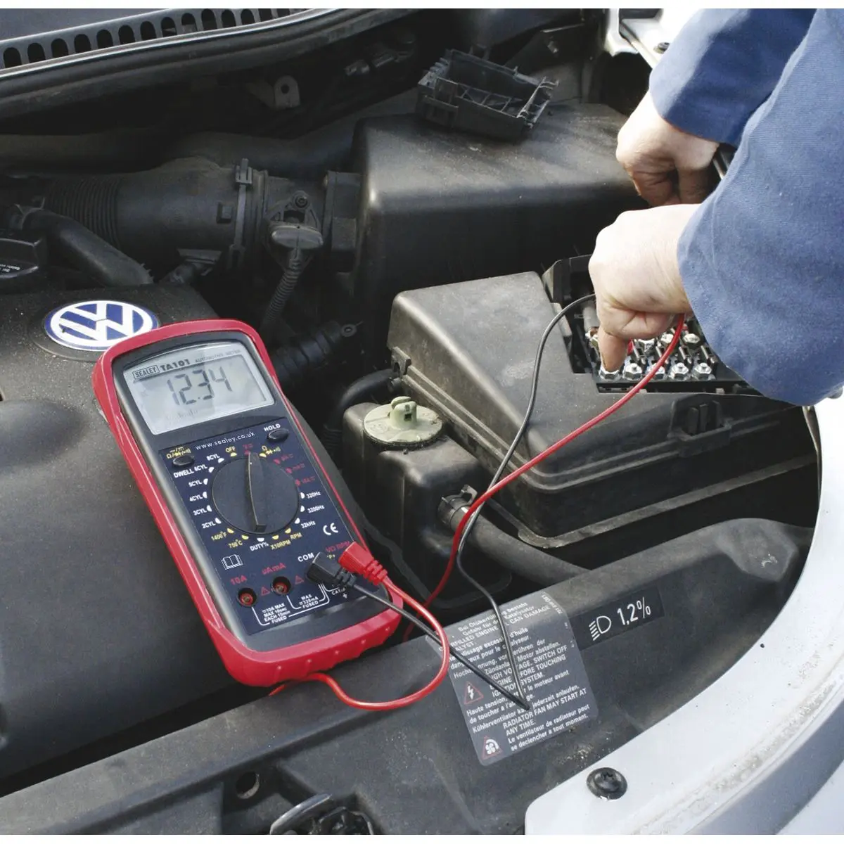 Sealey Digital Automotive Analyser 12-Function - Image 3