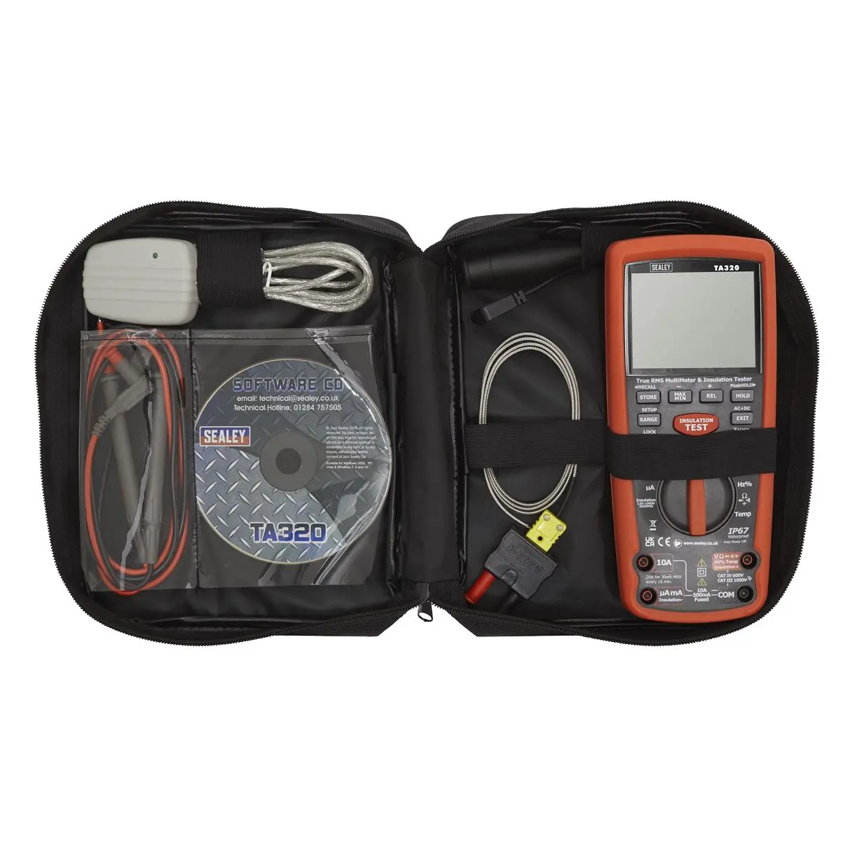 Sealey Digital Automotive Analyser/Insulation Tester - Hybrid/Electric Vehicles - Image 7