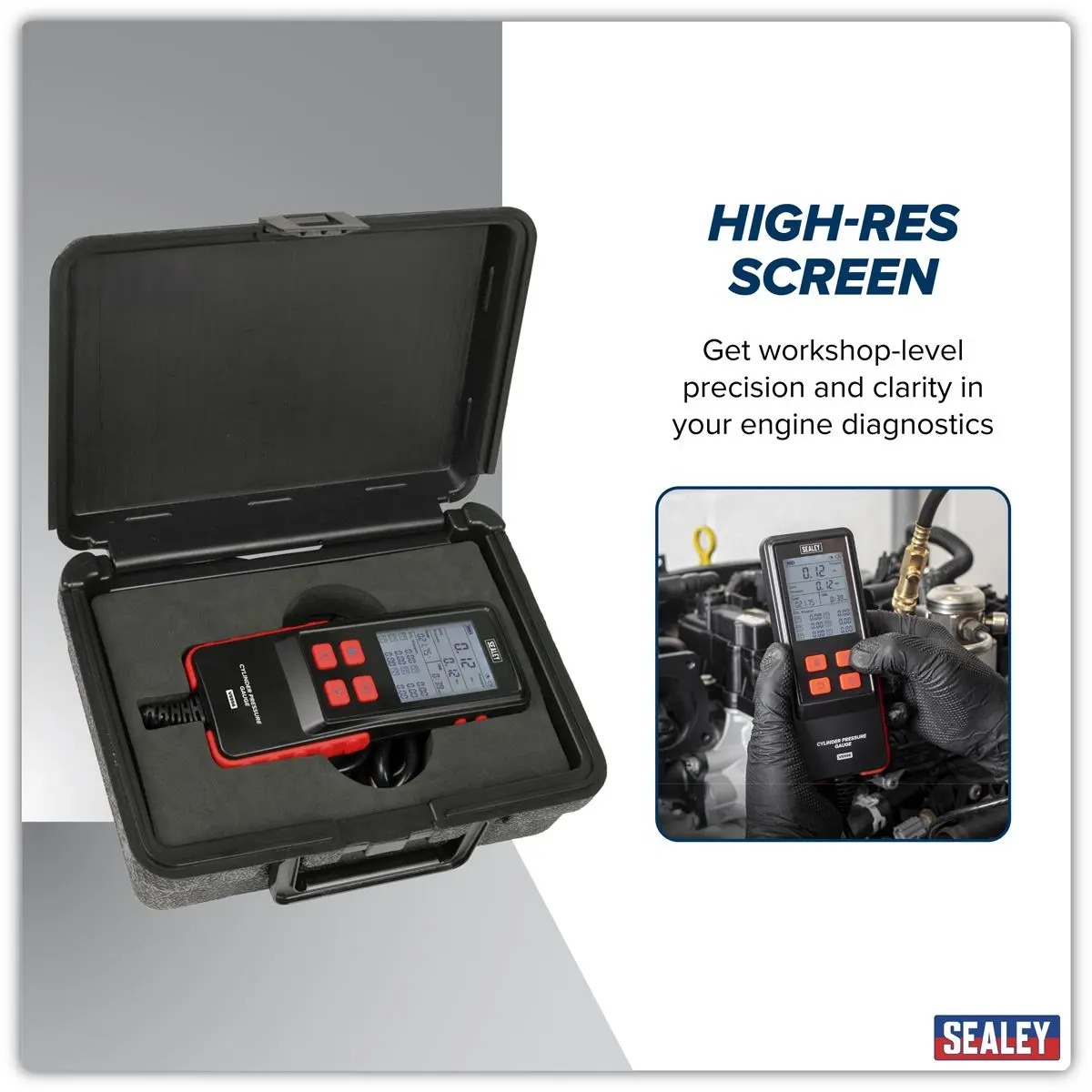 Sealey Digital Compression Test Kit 10pc - Image 9