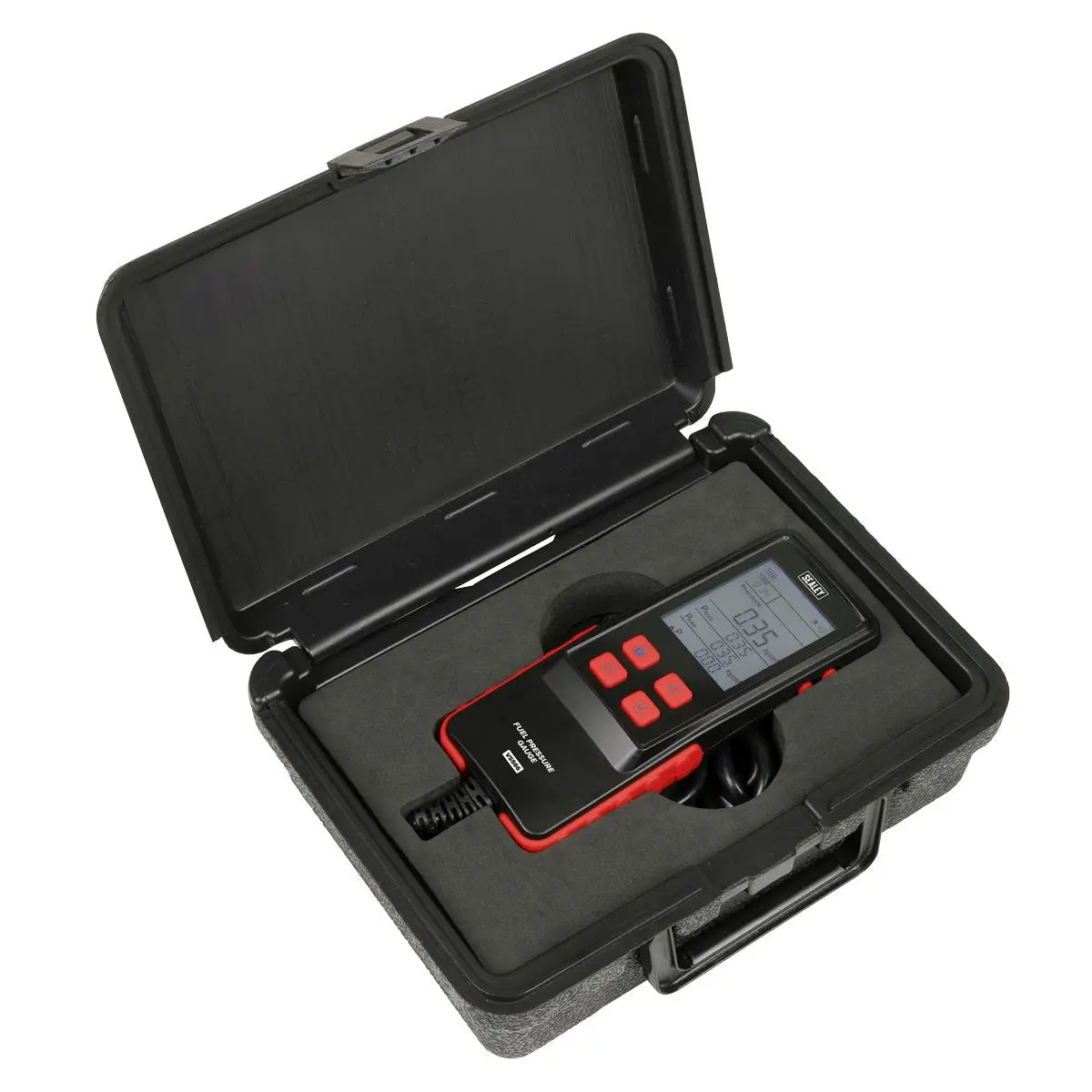 Sealey Digital Fuel Injection Pressure Test Kit for GDI Fuel Circuits 6pc