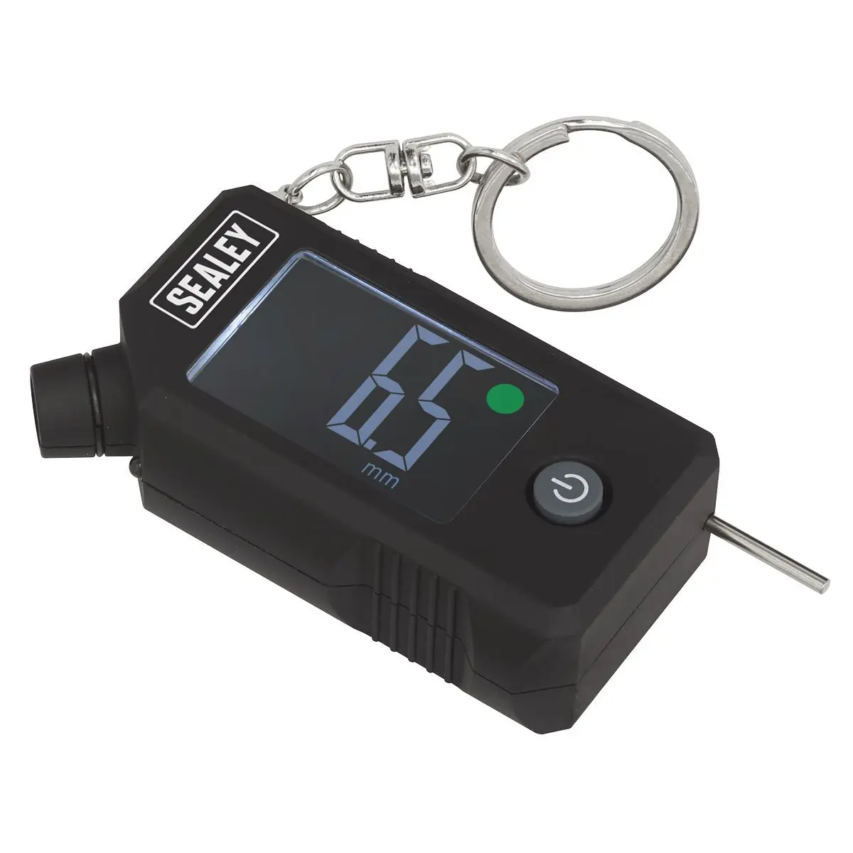 Sealey Digital Tyre Pressure and Tread Depth Gauge with LED Display on Keychain - Image 6