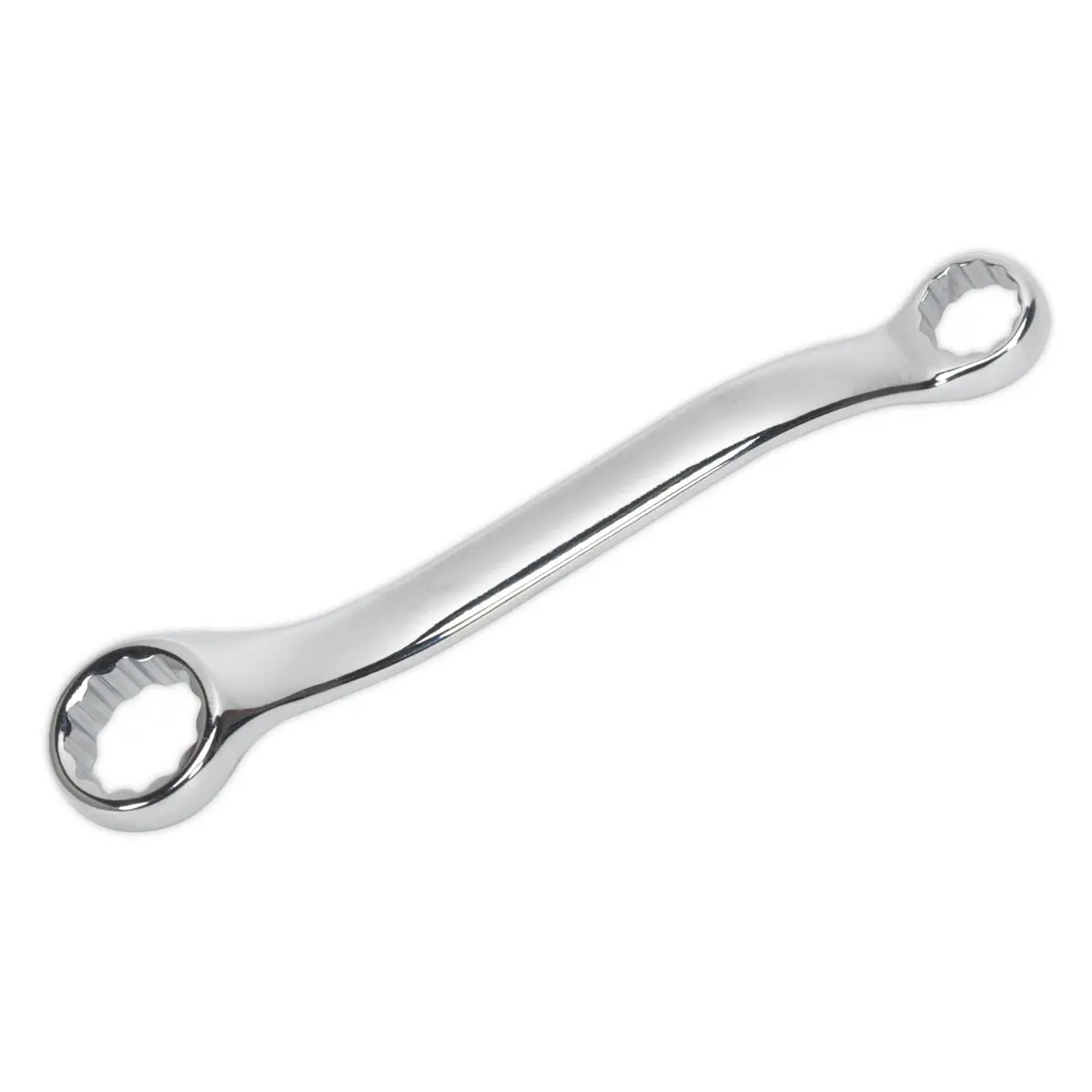Sealey Offset Stubby Ring Rowing Spanner 10mm x 13mm Double End Rigger Jigger