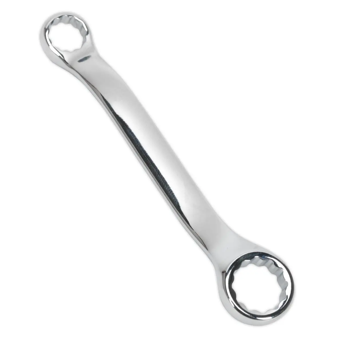 Sealey Offset Stubby Ring Rowing Spanner 10mm x 13mm Double End Rigger Jigger - Image 5