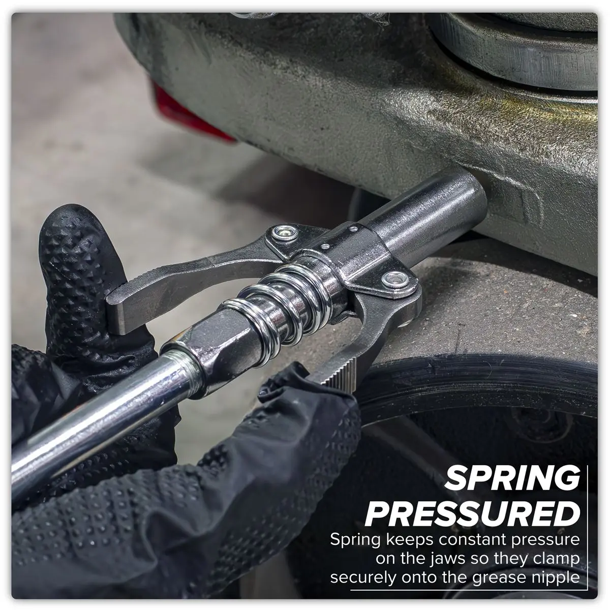 Sealey Double Handle Grease Gun Coupler - Image 3